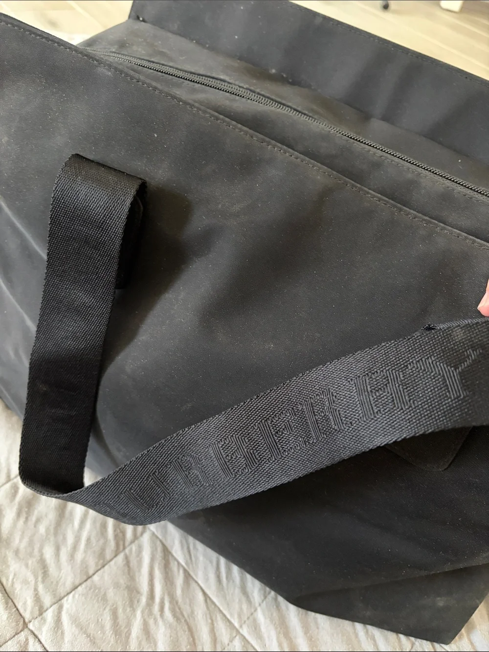 Burberry Fragrance Men's Black Duffel Tote Bag